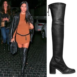 Like New Stuart Weitzman TIELAND OTK Over The Knee Leather Boots